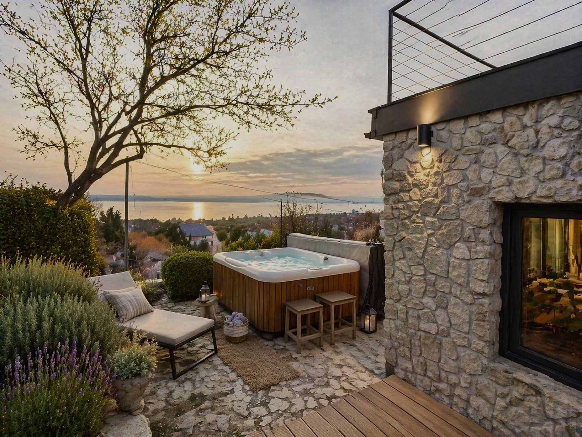 Tropical villa terrace with sea view — Lifestyle & Visa